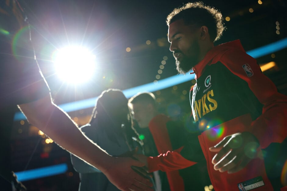 Star point guard of the Atlanta Hawks, Trae Young, who is excited about the team's potential ahead of the 2025-26 season.