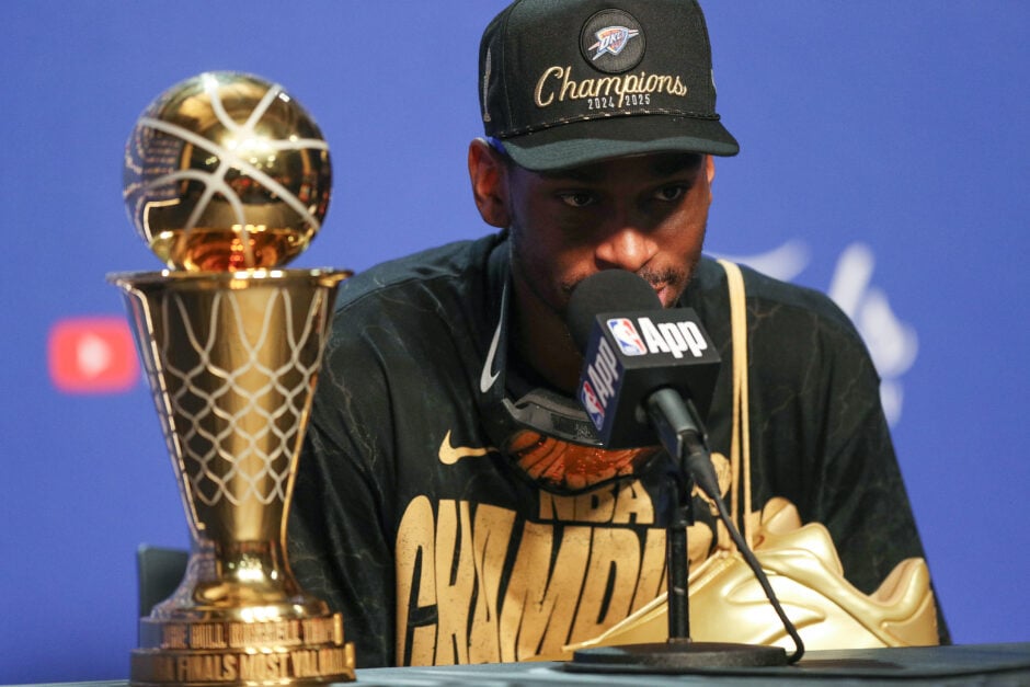 Shai Gilgeous-Alexander in a press conference after the championship win