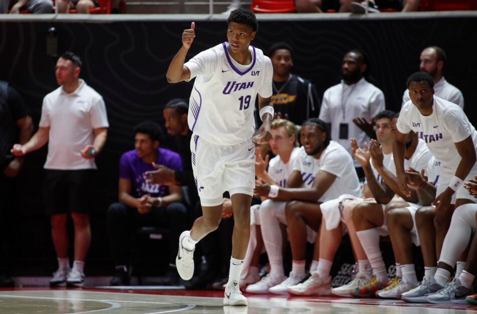 Was Paul George wrong? Ace Bailey #19 of the Utah Jazz gives a thumbs up after making a play against the Memphis Grizzlies during the first half of their NBA Summer League game at the Jon M. Huntsman Center on July 7, 2025 in Salt Lake City, Utah.
