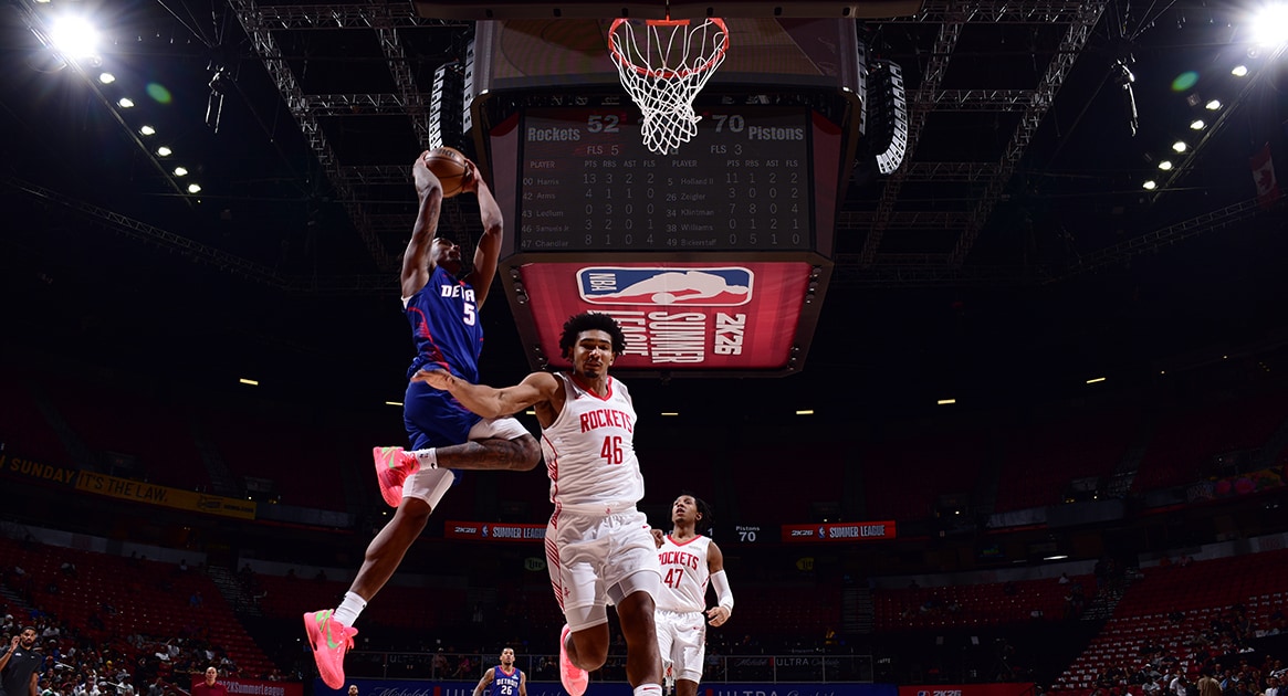 Holland validates Pistons faith in his makeup with standout Summer League - NBA