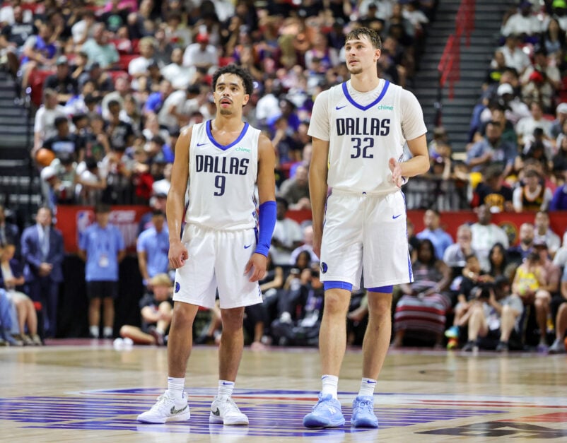 Ryan Nembhard and Cooper Flagg in the NBA Summer League