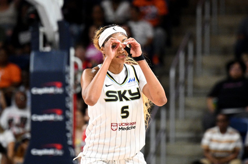 Reese played in the Sky's recent loss against the Washington Mystics