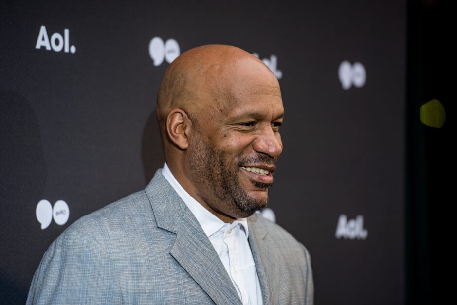 Former NBA Player Ron Harper attends AOL Newfront.