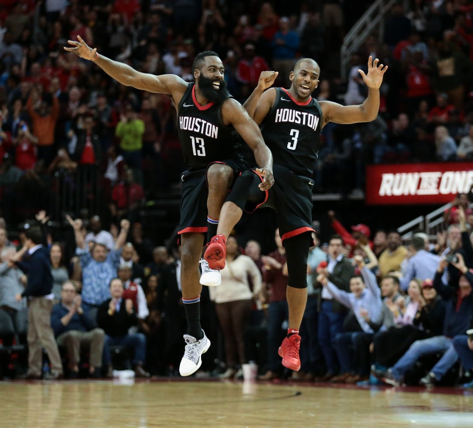 James Harden seemed delighted at his ex-teammate's return
