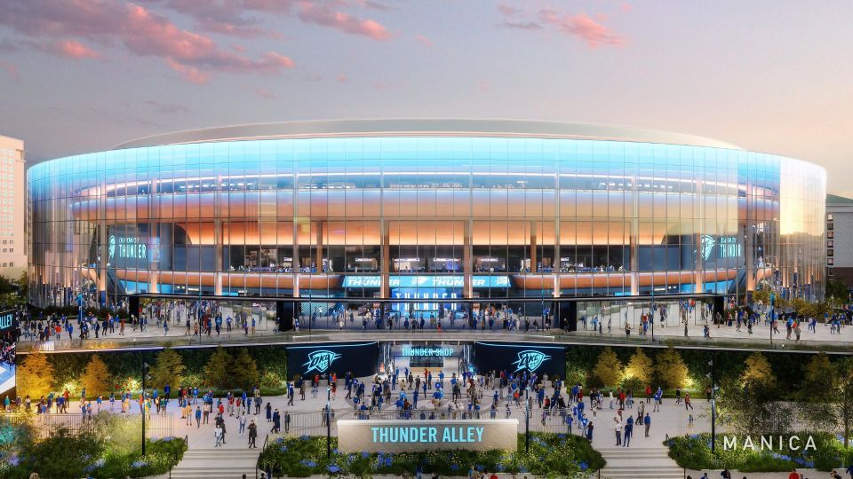 Renders of OKC's new $900m arena