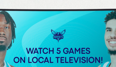 Palmetto Sports & Entertainment partners with Charlotte Hornets to broadcast 5 games across the Carolinas