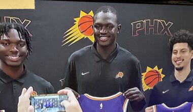 Phoenix Suns introduce their 3 picks in the 2025 NBA Draft