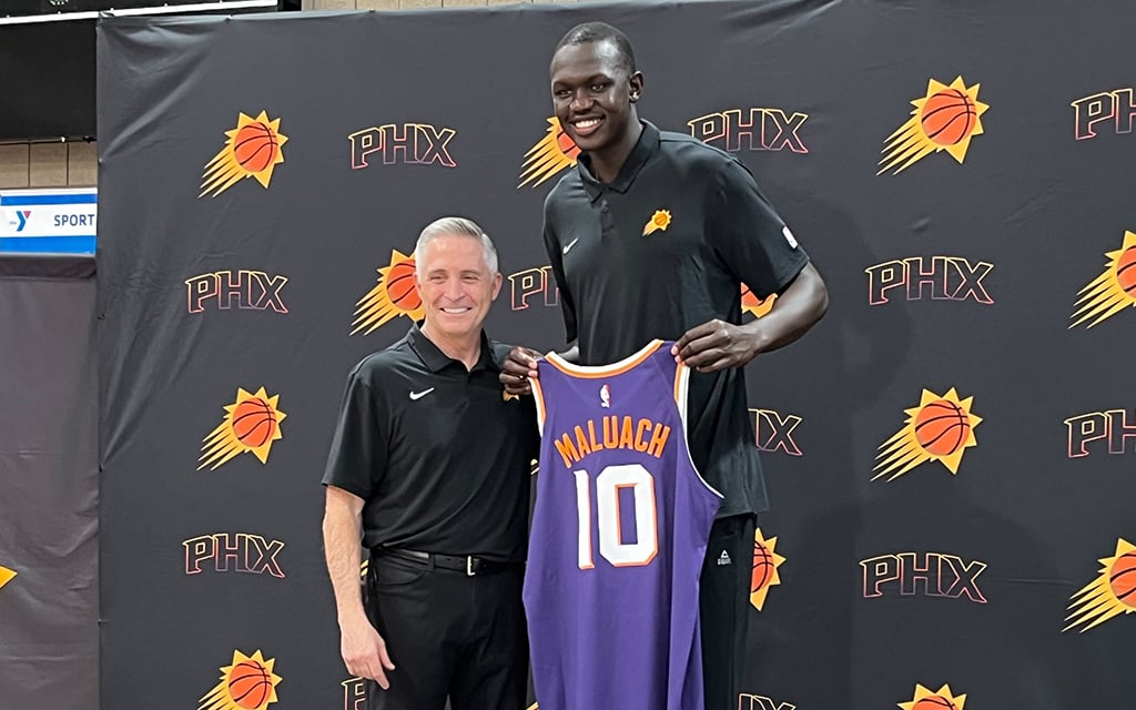 ‘He’s special at 18’: Suns rookie Khaman Maluach is ready to bring his defensive presence to Phoenix