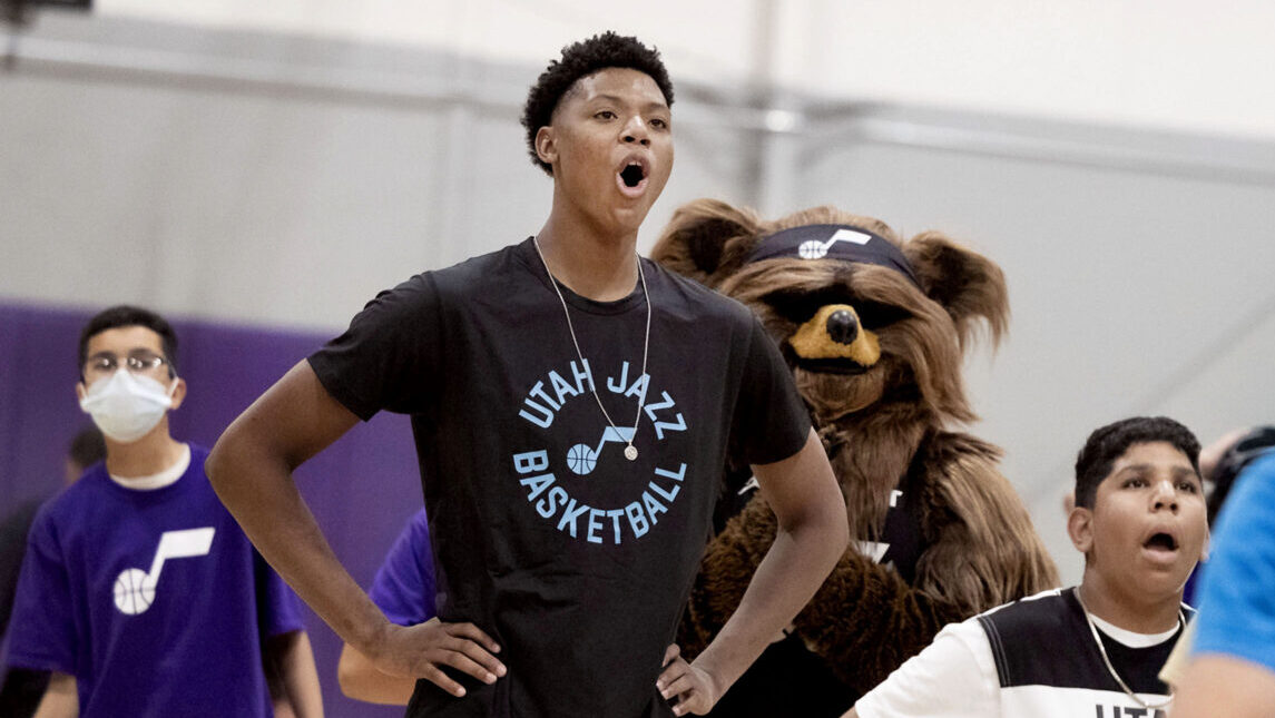 Ace Bailey first points Utah Jazz...