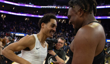 Watch Jordan Poole’s live reaction to Kevon Looney reunion – NBC Sports Bay Area & California