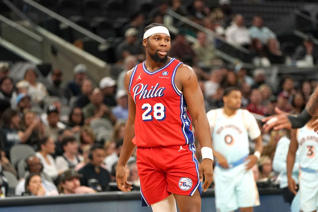 NBA: Philadelphia 76ers at San Antonio Spurs, Guerschon Yabusele, knicks
