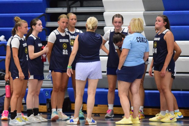 The girls' basketball teams from Allen Park Cabrini and Gibraltar...