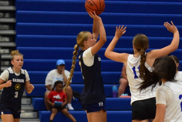 The girls' basketball teams from Allen Park Cabrini and Gibraltar...