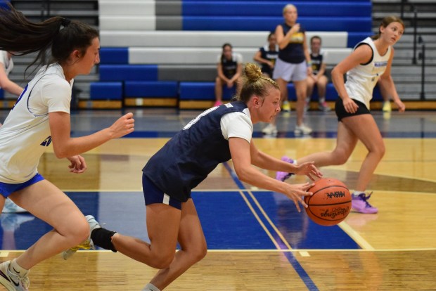 The girls' basketball teams from Allen Park Cabrini and Gibraltar...