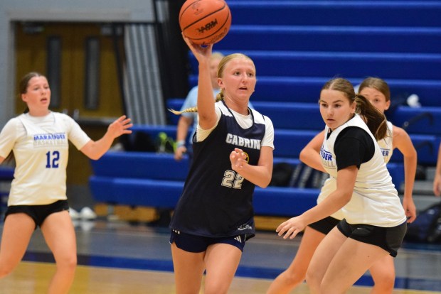 The girls' basketball teams from Allen Park Cabrini and Gibraltar...