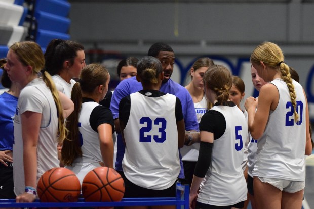 The girls' basketball teams from Allen Park Cabrini and Gibraltar...