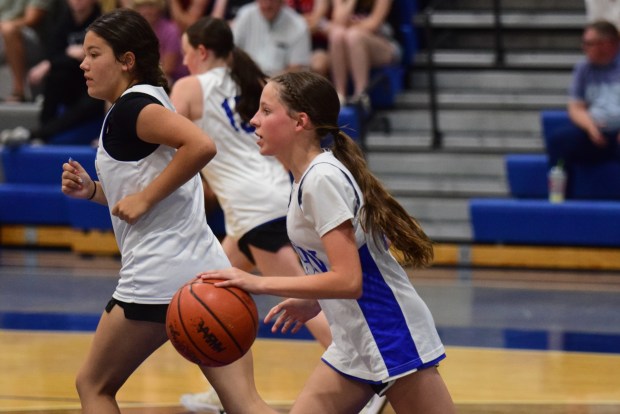 The girls' basketball teams from Allen Park Cabrini and Gibraltar...