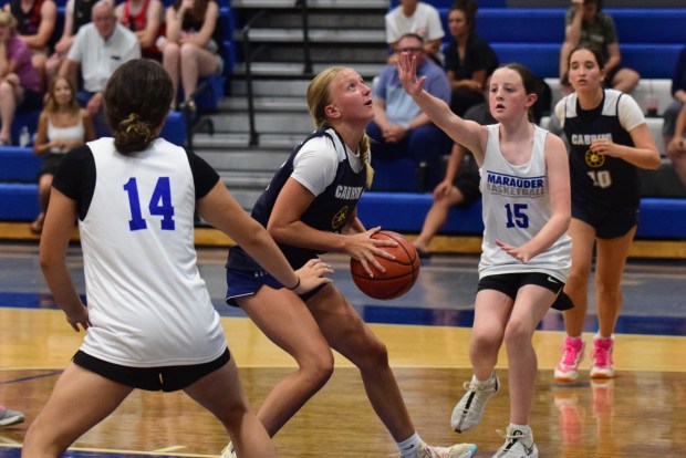 The girls' basketball teams from Allen Park Cabrini and Gibraltar...