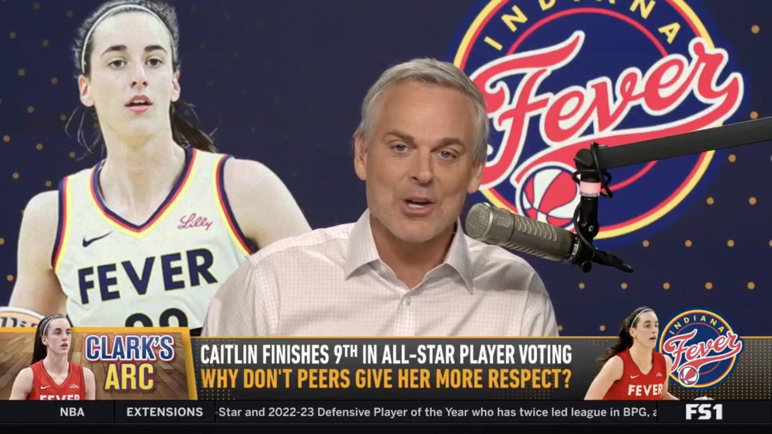 Colin Cowherd rips WNBA snubbing Caitlin Clark in All-Star vote