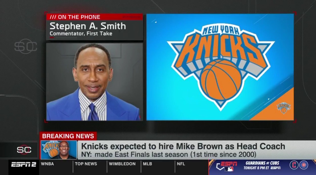 Stephen A. Smith forgets name of Knicks rotation player