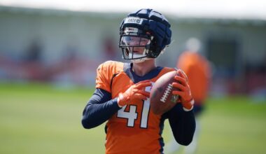 Drew Sanders carted off at Broncos practice. Not Achilles injury, Payton says