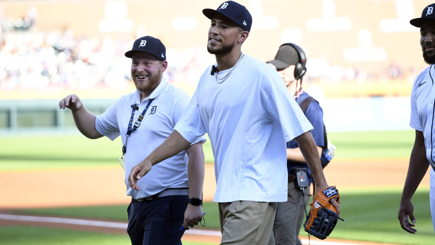 The Suns' Devin Booker threw out an impressive ceremonial first pitch during the Detroit Tigers and...