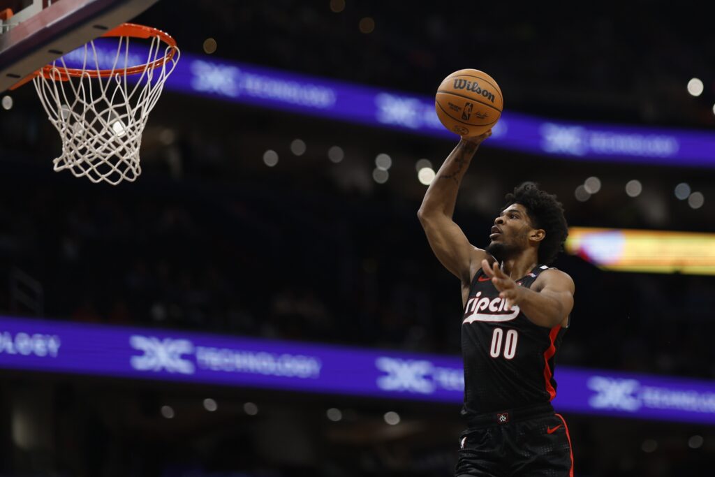 Portland Trail Blazers guard Scoot Henderson