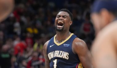Zion Williamson has 24 points and 14 rebounds to power the Pelicans past the Jazz, 136-123