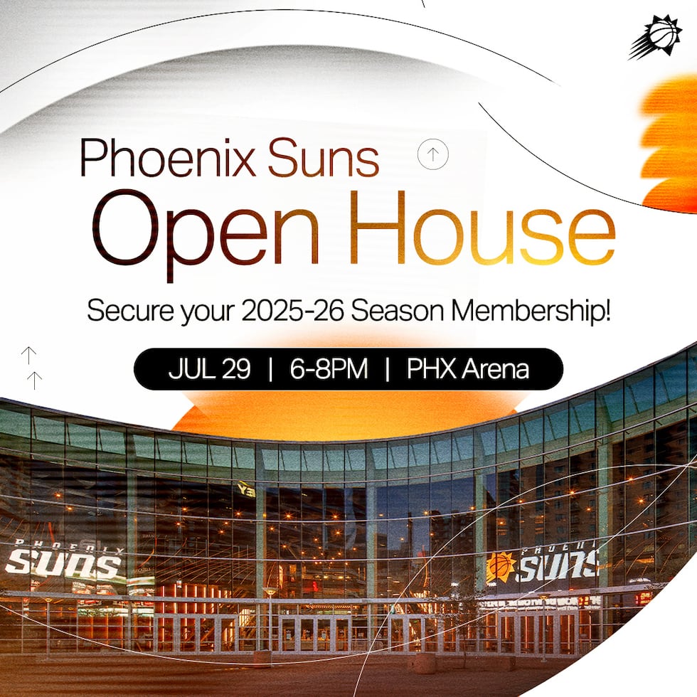 The Suns and Mercury Open House will be held on July 29 from 6 to 8 p.m. at PHX Arena.