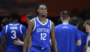 DeAndre Liggins defends Otega Oweh - Caleb Bowlin, UK Athletics