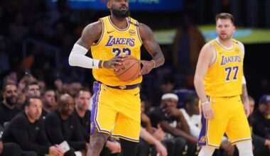 LeBron, Reaves and Hachimura score more than 20 in Lakers 132-113 win over Jazz as Dončić makes debut
