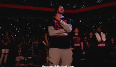 South Carolina Gamecocks head coach Dawn Staley works with guard Maddy McDaniel (1) during the first half of a Sweet 16 NCAA Tournament basketball game against the Maryland Terrapins at Legacy Arena. Mandatory Credit: Vasha Hunt-Imagn Images