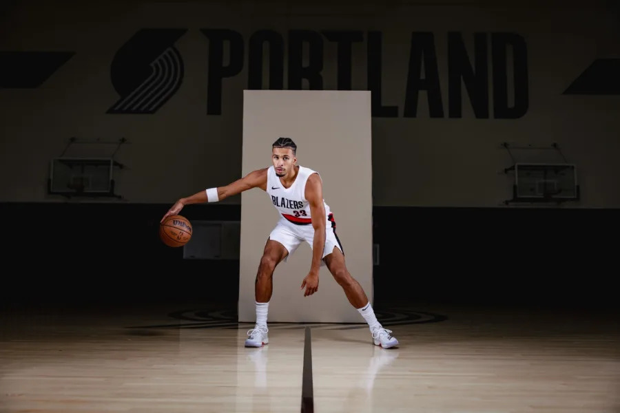 Trail Blazers introduce updated uniforms July 29, 2025. Photo: Portland Trail Blazers