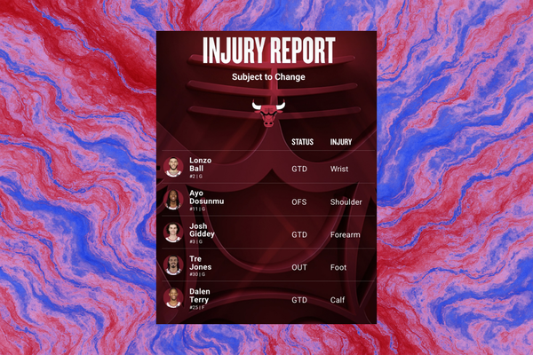 Bulls injury report April 16 (Image via NBA) Bulls injury report April 16