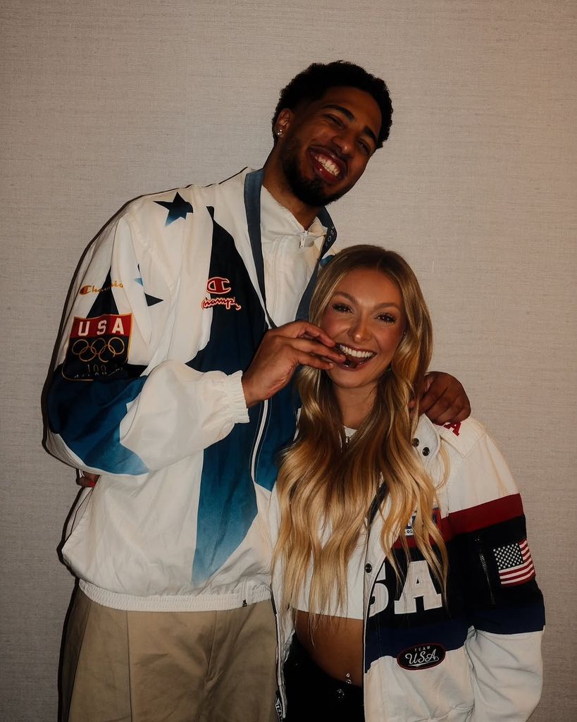 Tyrese Haliburton and Jade Jones