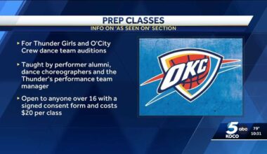 OKC Thunder to host classes in preparation for auditions
