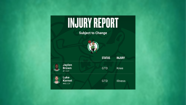 Celtics injury report March 31 (Image via NBA) Celtics injury report March 31