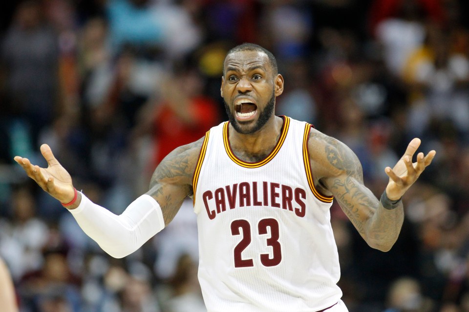 King James can be fiery on the court, especially when playing rivalry games