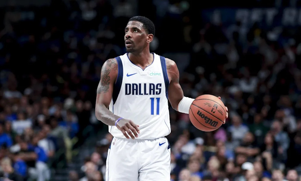 Dallas Mavericks guard Kyrie Irving (11) controls the ball against the Charlotte Hornets during the second half at American Airlines Center. Mandatory Credit: Kevin Jairaj-Imagn ImagesCredit: Kevin Jairaj-Imagn Images