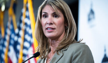 Rep. Lori Trahan, pictured here in March,  says the bill “would grant sweeping power to the NCAA and athletic conferences” at the expense of student-athletes. Trahan is a former Division I volleyball player at Georgetown University.