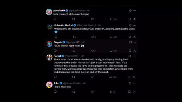 Fan reactions to father-son duo