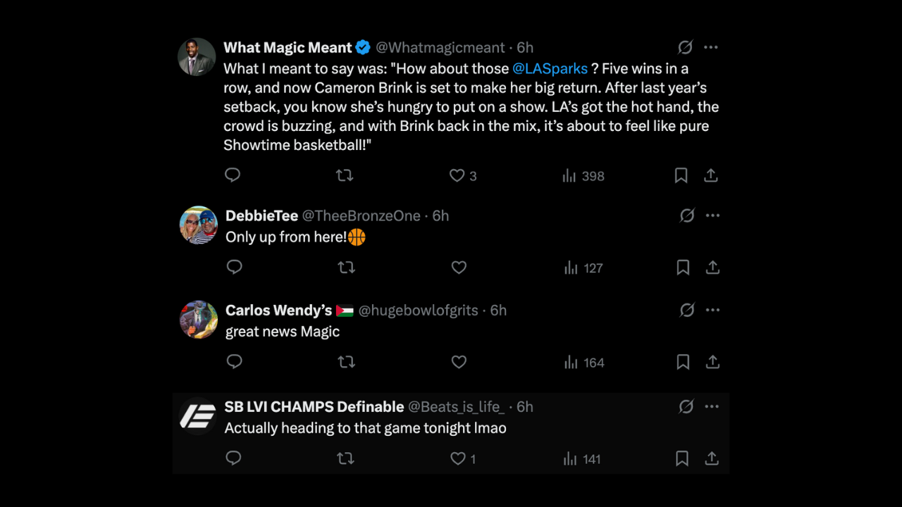 Image via Magic Johnson/X (Screengrab) Fans-react-to-Magic-Johnson's-post