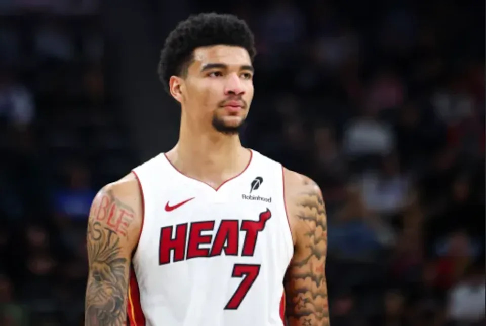 Miami Heat Center Kel'el Ware looks on during a gamewww.sun-sentinel.com