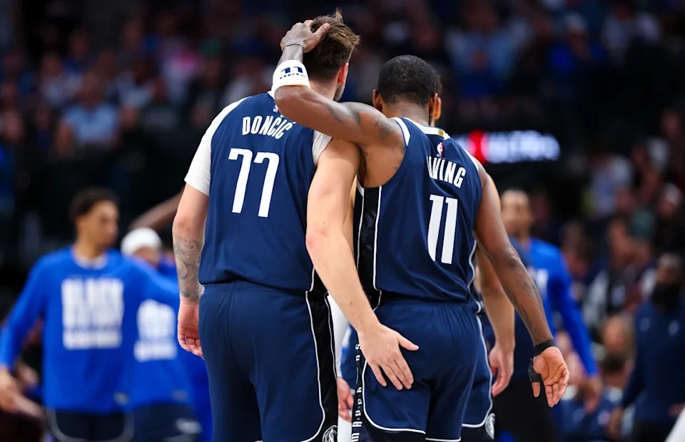 Luka Doncic commented on Kyrie Irving's latest Instagram post.Kevin Jairaj-USA TODAY Sports