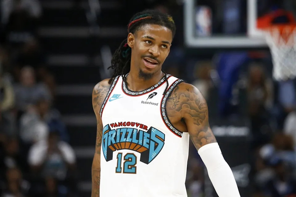 Memphis Grizzlies guard Ja Morant (12).© Petre Thomas-Imagn Images