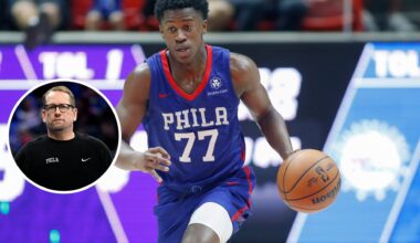 ‘You don’t see that a lot’… Nick Nurse on what VJ Edgecombe has done that has impressed him most