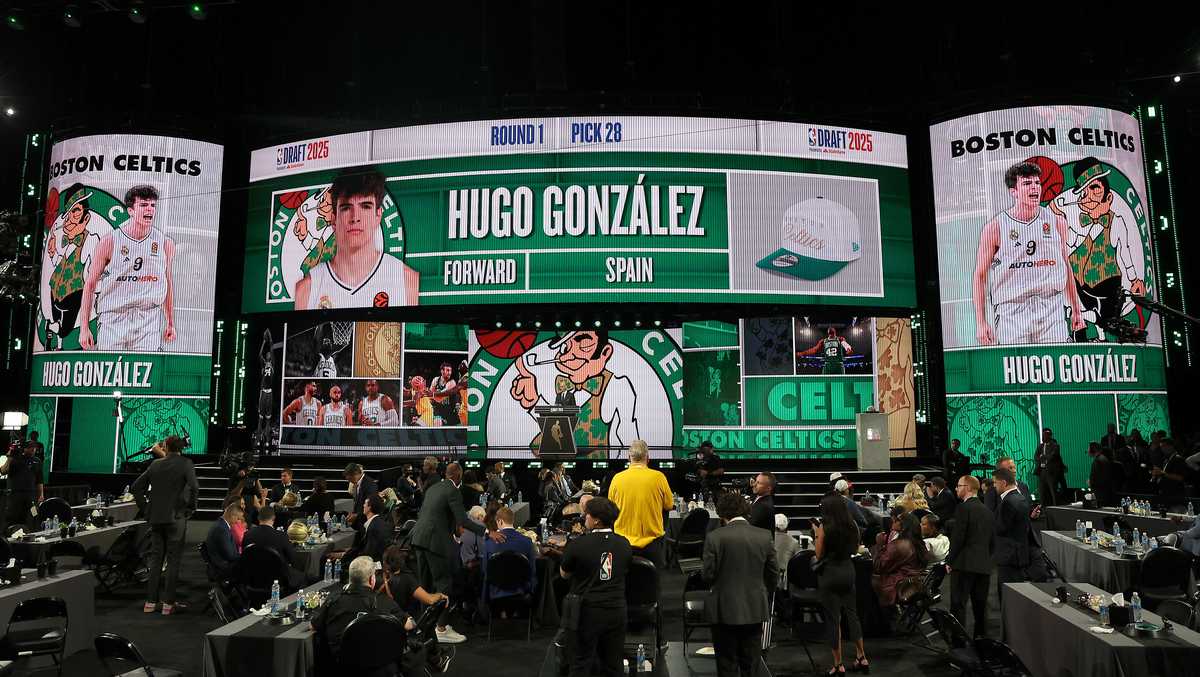 Celtics select Hugo Gonzalez at No. 28 in 2025 NBA draft