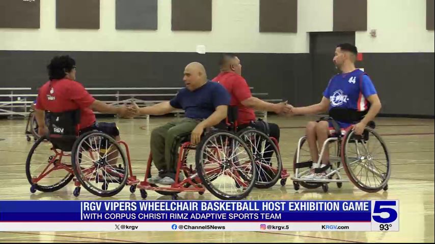 RGV Vipers Wheelchair basketball team host the Corpus Christi Rimz for an exhibition game