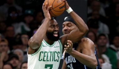 Celtics add Jaylen Brown to injury report ahead of Game 3 vs. Magic