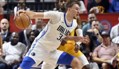 Flagg scores 10 points in 87-85 win over Lakers in NBA summer league debut :: WRALSportsFan.com